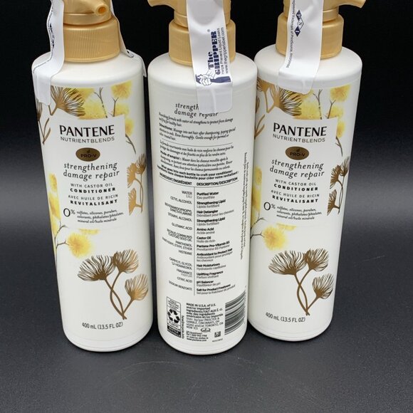 3 Pack - Pantene Nutrient Blends Strengthening Damage Repair CONDITIONER 13.5oz - Picture 5 of 6